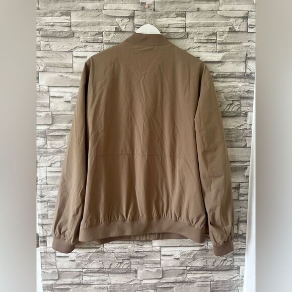 Zara || Men’s Khaki Tan Full Zip Daily Outdoor Lightweight Bomber Jacket XXL - Picture 2 of 7
